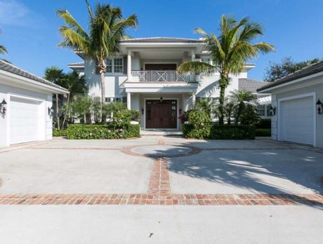 Expansive Orchid Island home overlooks golf course