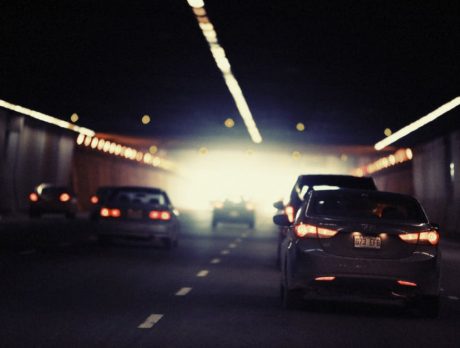 Drunk woman jumps in front of moving car, asks for ride