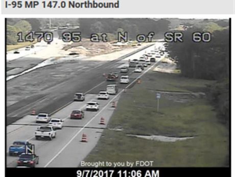 I-95 traffic heavy from Irma evacuees