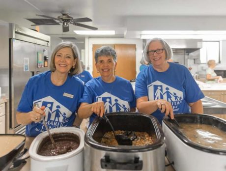 Ladling out goodness at Samaritan Center Soup Bowl