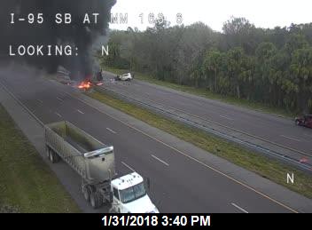 One dead in fiery two-vehicle crash