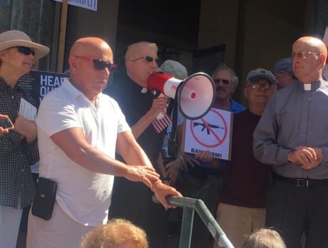 Photos, Video – Hundreds attend rally at IRC Courthouse demanding gun law reform