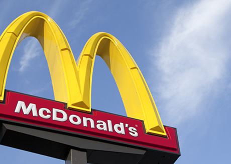 Man yells expletives while running around McDonald’s parking lot