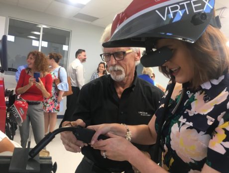 Virtual welding unveiled at new industrial technology bldg for tech college