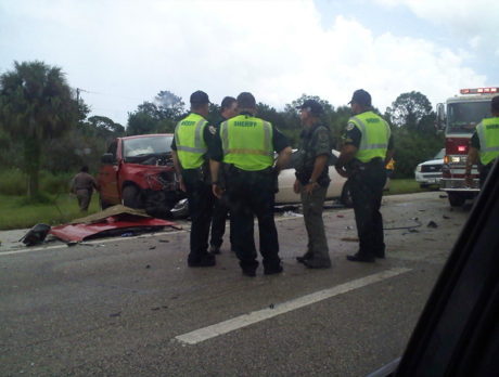 Crash on northbound I-95 north of Fort Pierce