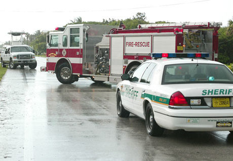 Storm knocks down power line on A-1-A