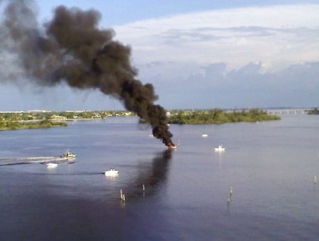Twitter follower shares boat fire photos