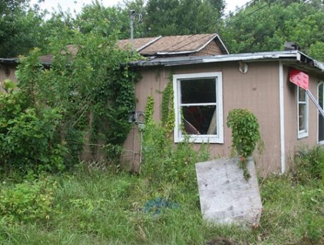 Crime and mold infested house demolished