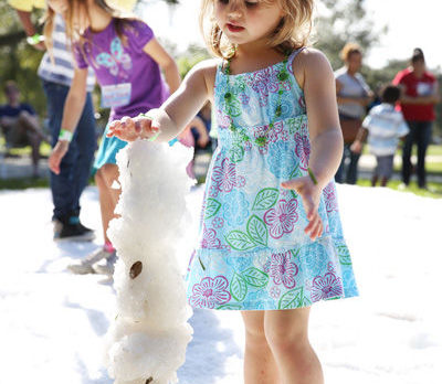 Literacy Services holds Holiday Fest with real snow