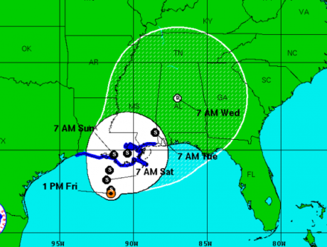 Tropical Storm Lee – Sept. 2 – 2 p.m.