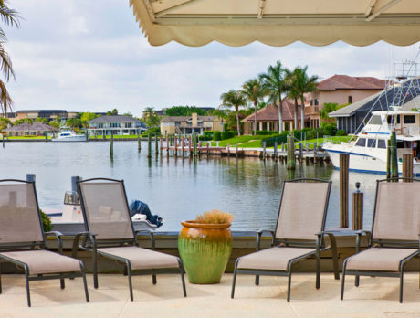 Contemporary waterfront offers great space, water views