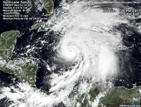 Hurricane Sandy: Indian River County under Tropical Storm Watch