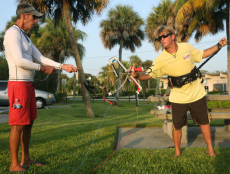 Kiteboard ocean rescue training: A sight to behold
