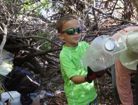 Trash plucked from area waterways during annual cleanup