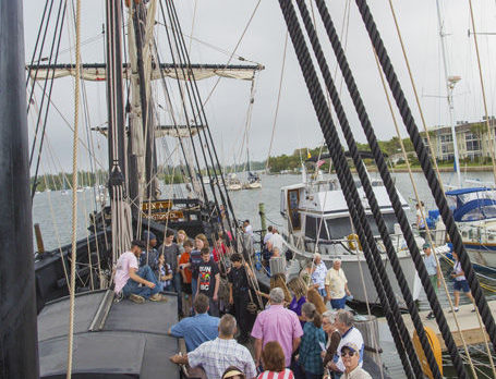 The Niña and the Pinta sail into town