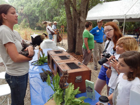 Land Trust members gather at Toni Robinson Trail