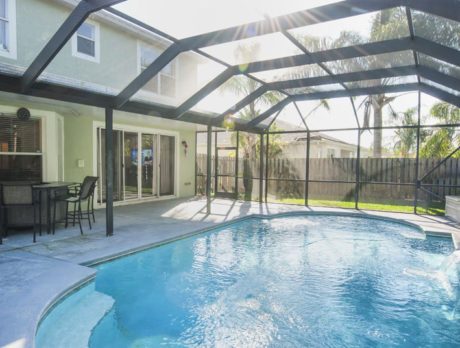 Expansive family home features nature preserve views
