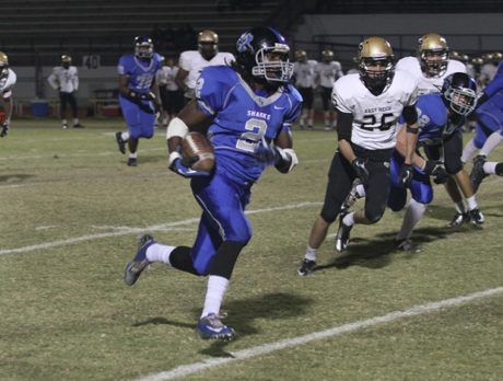 Sharks beat East Ridge 45-27
