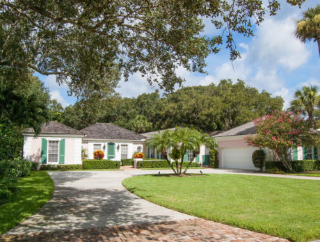 Classic suburban home offers great golf course views