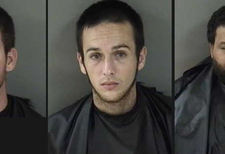 3 arrested for slashing tires, breaking light while owner watches