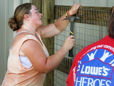 New paddocks courtesy of Lowe’s to help Humane Society’s need
