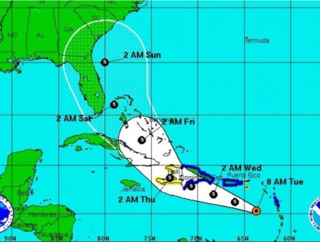 Tropical Storm Emily – Aug. 2 morning