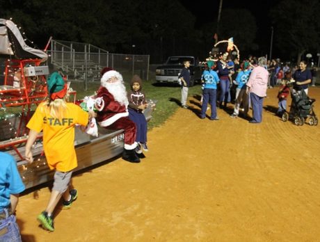 Santa arrives in Fellsmere via airboat