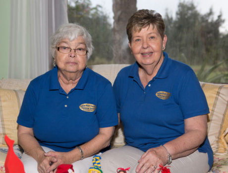 Visitors to Hallstrom House celebrate St. Lucia Day