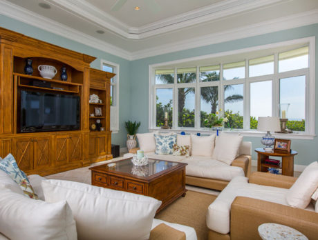 Gracious outdoor living highlights oceanfront home