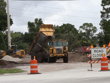 Work underway on Powerline Road in Sebastian