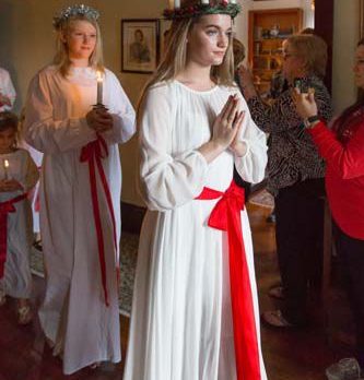 How Swede it is! St. Lucia lights way at Hallstrom