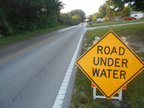 All wet: Some Vero roads STILL under water