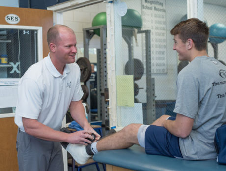 Former pro baseball player settling in as trainer