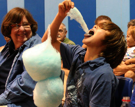 HAVE CAMERA: A sticky, blue, fluffy photo
