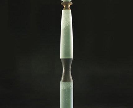 Museum exhibits glass sculptures, photography