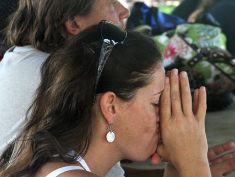 Source Ministry members get baptized in ocean