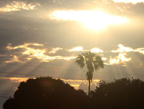 CAMERA: Rays of light stream through clouds in Vero Beach