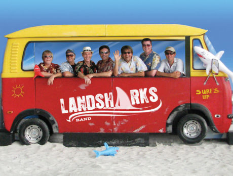 COASTAL WRAP: The beach- and beer-friendly Landsharks