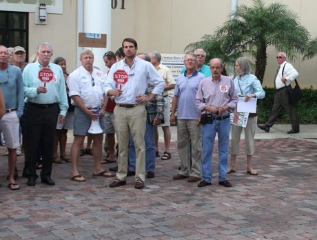 Commissioners dodge Oslo Road Boat Ramp opponents at rally