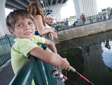 Kiwanis Club takes kids fishing under Barber Bridge in Vero Beach