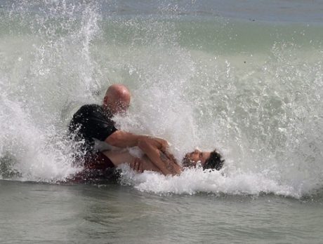 Source Ministry members get baptized in ocean