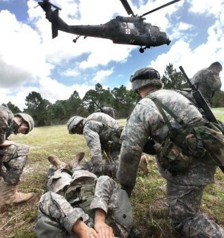 Cadets train with Army Blackhawk in Fellsmere