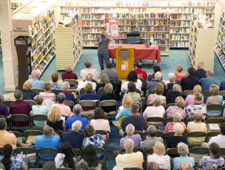 2 very different authors appear at book center