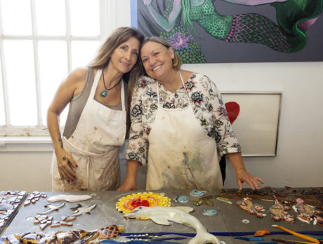 Wall stars! Artists’ school mural celebrates nature