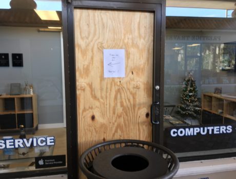 Door smashed, computers stolen in early Saturday burglary