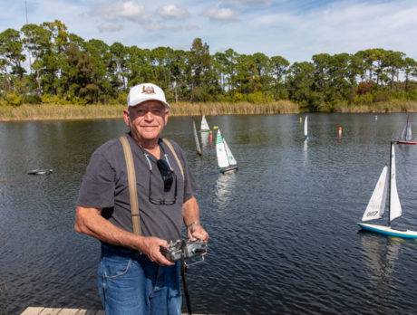 Model Sailing regatta: Boaters at home in remote setting