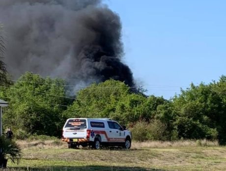 No injuries after abandoned boat catches fire, officials say