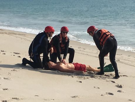 Joint training exercise held for missing swimmers