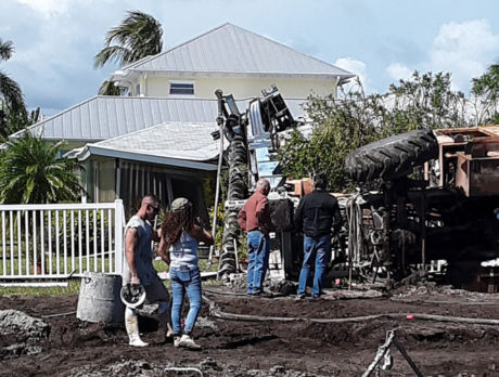 Crane overturns, strikes home in Vero Beach