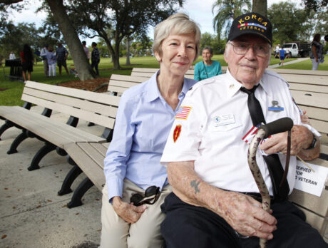 At Veterans Day Ceremony, salutes for service rendered